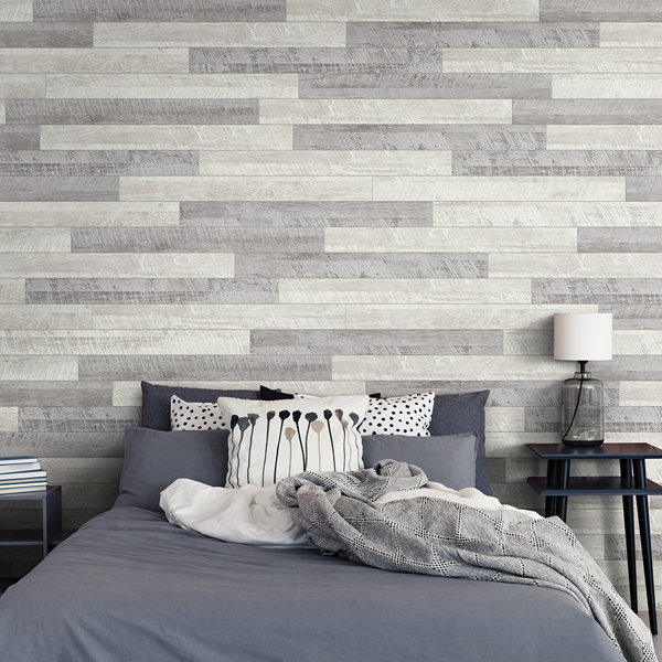 Renoboard 5" x 46.5" Peel and Stick Wall Panelling in Brown (12pack